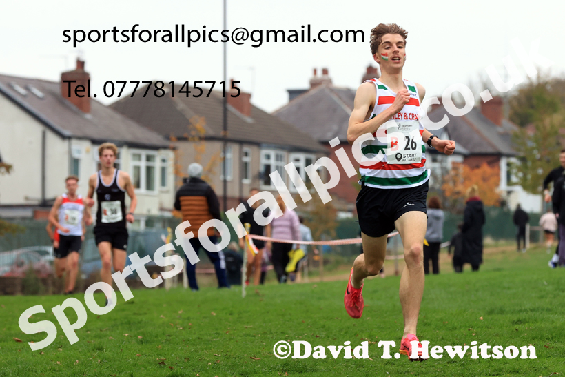 Senior Mens relay, 2025 Northern Cross Country Relays, Graves Park, Sheffield. Photo: David T. Hewitson/Sports for All Pics